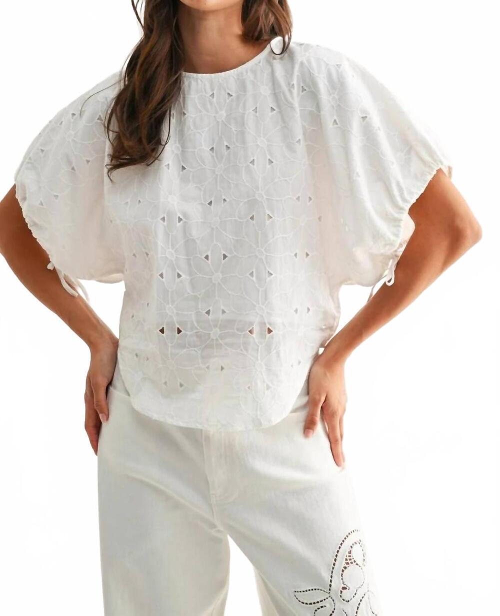 NEW CAMELLIA isela blouse in white